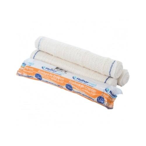 imagem de Atadura de Crepom 13 Fios 25cm X 18m Melhormed 6un