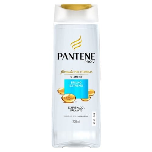 imagem de Shampoo Brilho Extremo Pantene 200ml