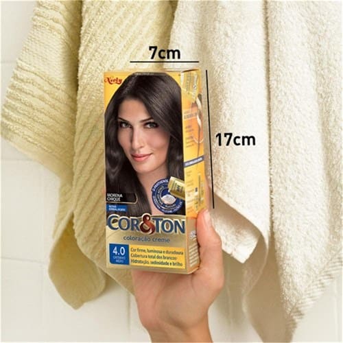 imagem de Tintura para Cabelo 4.0 Castanho Médio Cor e Ton 125g