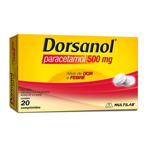 imagem de Dorsanol 500mg Multilab 20 Comprimidos
