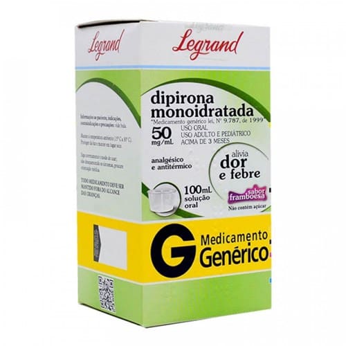 imagem de Dipirona Sódica 50mg/Ml 100ml de Solução de Uso Oral + Copo Medidor