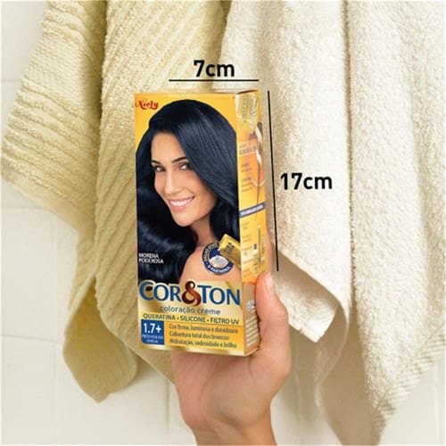 imagem de Tintura para Cabelo Preto Azulado Especial Cor & Ton 50g