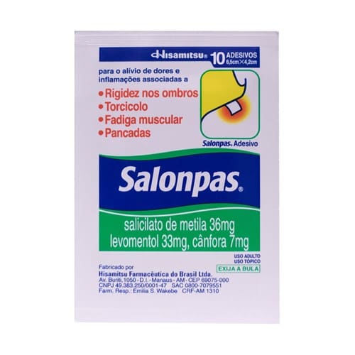 imagem de SALONPAS ADESIVO PEQUENO 10UN