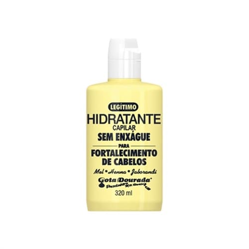 imagem de Creme para Pentear Gota Dourada Fortalecimento de Cabelo Embalagem 320ml