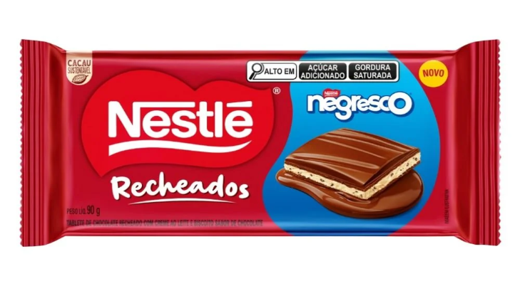 imagem de BARRA CHOC NESTLE 90GR RECHEADO NEGRESCO