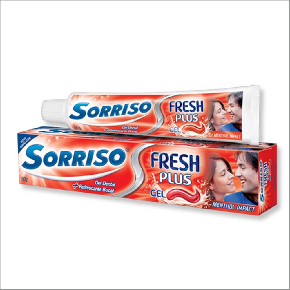 imagem de CR DENT SORRISO FRESH PLUS 90GR MENTHOL GEL