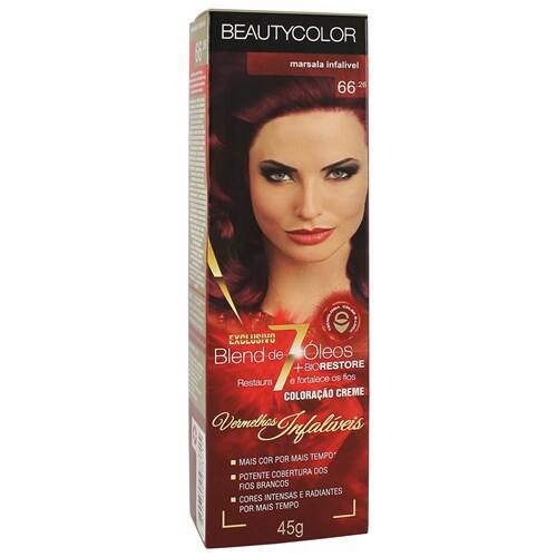 imagem de Tintura de Cabelo Beauty Color Vermelhos Infalíveis Marsala Infalível 66.26 Embalagem 1 Un