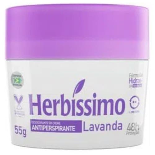 imagem de Desodorante em Creme Antitranspirante Lavanda Herbíssimo 55g