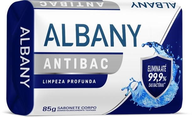 imagem de SAB ALBANY SUAVE 85G HIDRATACAO ANTIBAC AZUL(E)*