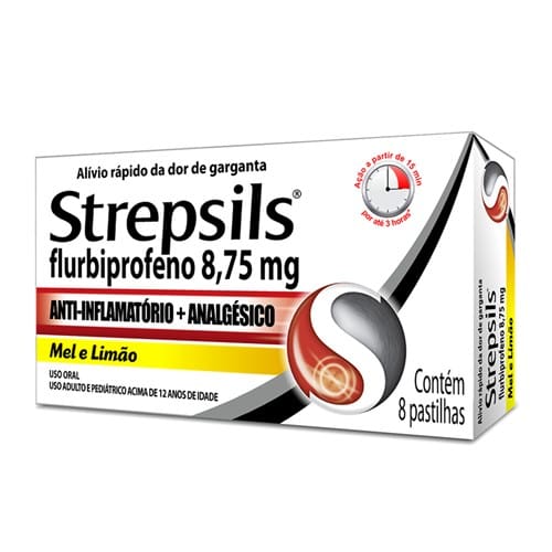imagem de Strepsils Mel e Limão 8 Pastilhas