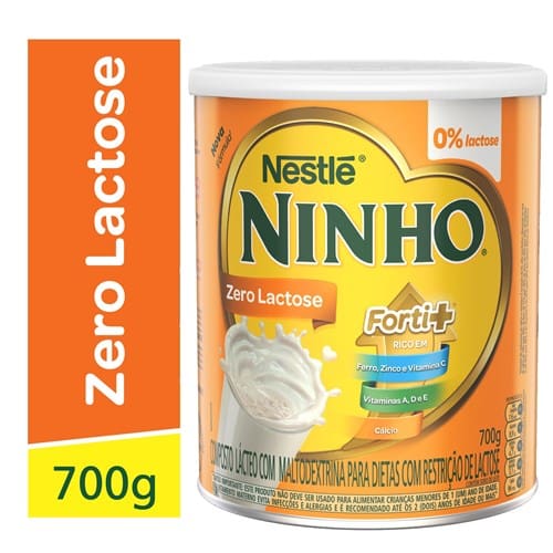 imagem de Composto Lácteo Zero Lactose Ninho Forti+ Lata 700g