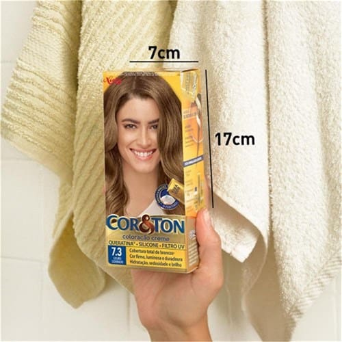 imagem de Coloração Louro Dourado 7.3 Cor & Ton