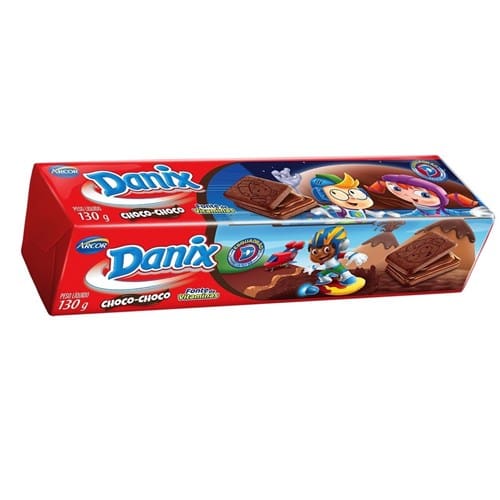 imagem de Bisc Rech Danix 130g Choc Chocolate