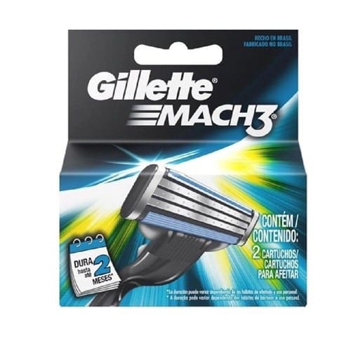 imagem de Carga de Aparelho para Barbear Mach3 Gillette 2un