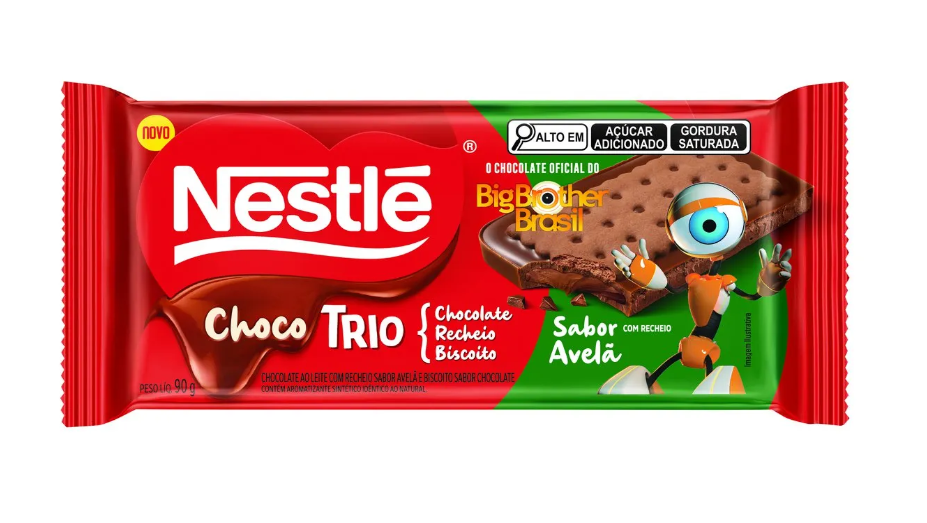 imagem de BARRA CHOC NESTLE CHOCOTRIO AVELAS 90GR