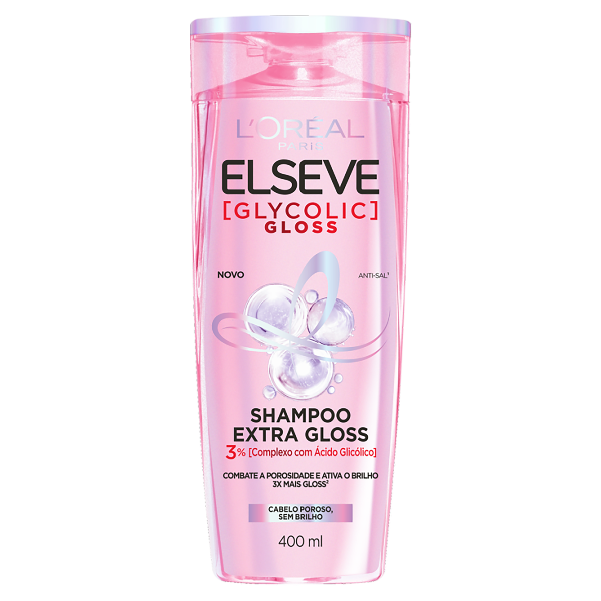 imagem de SHAMPOO ELSEVE BIG GLYCOLIC GLOSS 1X400ML