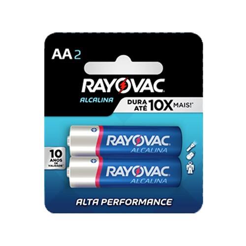 imagem de Pilha Alcalina Rayovac Aa Embalagem 2 Un