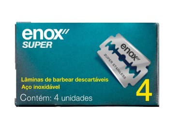 imagem de LAMINA DE BARBEAR DUPLO FIO ENOX SUPER (4 UNID)