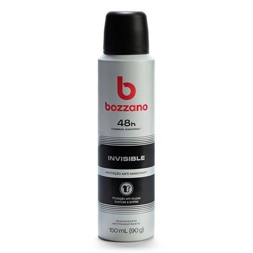 imagem de Desodorante Aerossol Antitranspirante Masculino Bozzano Invisible 150ml