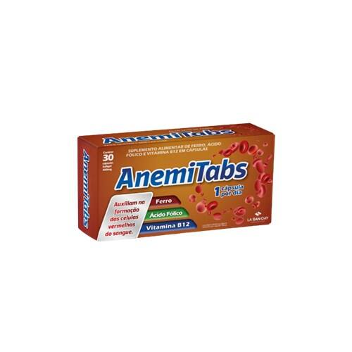 imagem de Suplemento Anemitabs Lasanday 30 Cápsulas