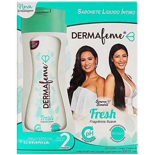 imagem de Sabonete Íntimo Dermafeme Fresh 200ml Embalagem 2un