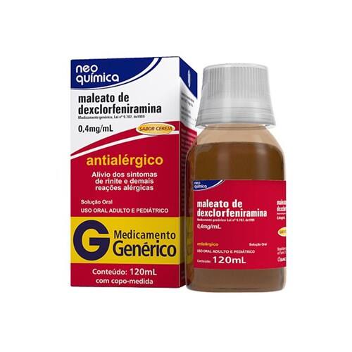 imagem de DEXCLORFENIRAMINA LIQ 120ML