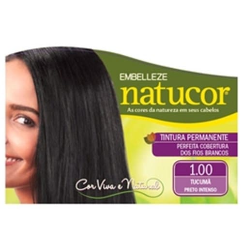 imagem de Tintura para Cabelo Natucor Tucumã Preto Intenso 1.0 Embalagem 1 Un