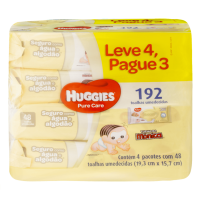imagem de LENCO UMED HUGGIES 48UN PURECARE LV+PG-