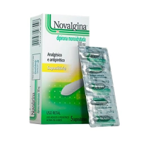 imagem de Novalgina 300mg Sanofi com 5 Supositórios