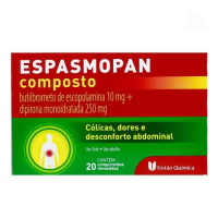 imagem de Espasmopan Composto 10mg + 25mg União Química 20 Comprimidos