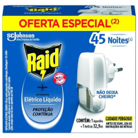 imagem de Repelente Elétrico Liquido 45 Noites Aparelho e Refil Original Raid 32,9ml