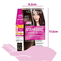 imagem de Tinta para Cabelo Casting Creme Gloss Castanho Natural 400 L'oréal Paris