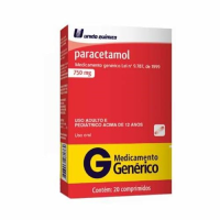 imagem de Paracetamol 750mg União Química com 20 Comprimidos