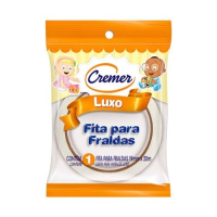 imagem de Fita Adesiva Branca Cremer Luxo para Fralda 19mm 20m Embalagem 1 Un