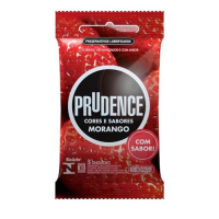 imagem de Preservativo Prudence Cores e Sabores Morango 3un