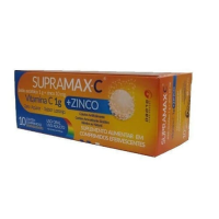 imagem de Supramax com Vitamina C + Zinco Globo Embalagem 10 Comprimidos