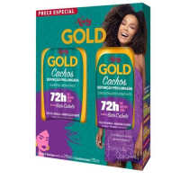 imagem de Kit Shampoo + Condicionador Cachos Definidos Prolongada Niely Gold