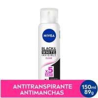 imagem de Desodorante Invisible Black & White Clear Feminino Aerosol Nivea 150ml