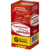 imagem de Cloridrato de Ambroxol 3mg Xarope Infantil Sabor Cereja Cimed Caixa com 120ml + Copo Dosador