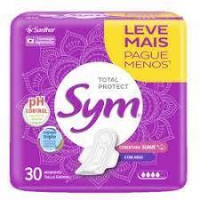 imagem de Absorvente Cobertura Suave com Abas Sym 30un