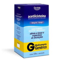 imagem de Acetilcisteína 400 Mg Xarope Geolab 120ml