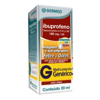 imagem de Ibuprofeno 100mg/Ml Germed Pharma Caixa com 1 Frasco com 20ml de Suspensão de Uso Oral + Conta Gotas