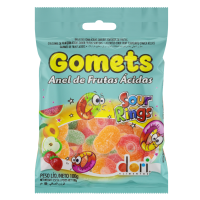 imagem de BALA GOMETS GOMAS ANEL FRUTAS ACIDAS 100G