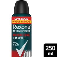 imagem de DES REXONA AERO 250ML MEN ANTIBAC INVIS