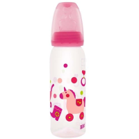 imagem de Mamadeira Lillo Divertida Ortodôntica Rosa Unidade 240ml