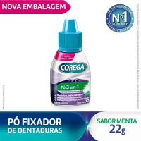 imagem de Corega Fixador de Prótese em Pó Sabor Menta Gsk 22g