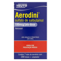 imagem de Aerodini 100mcg/ Jato-Dose Teuto Caixa com 1 Tubo Aerossol com 200 Doses de Solução de Uso Oral