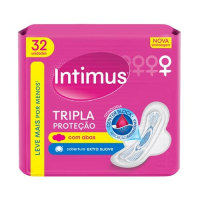 imagem de Absorvente Externo Tripla Proteção Suave com Abas Intimus 32un