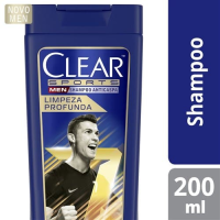 imagem de Shampoo Anticaspa Sports Men Limpeza Profunda Clear 200ml