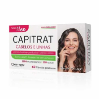 imagem de Capitrat para Cabelos e Unhas Kley Hertz 60 Cápsulas
